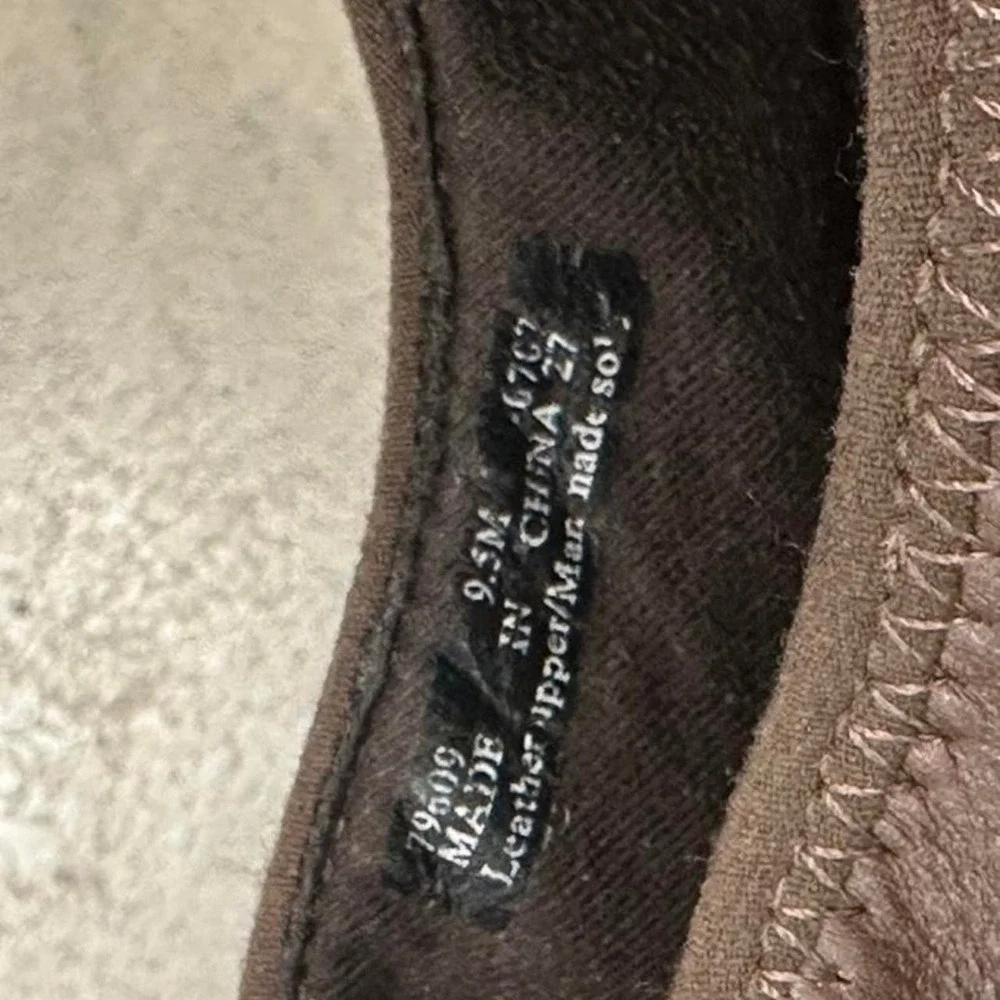 Clarks Springers Maddie Brown Leather Mary Jane Flats
